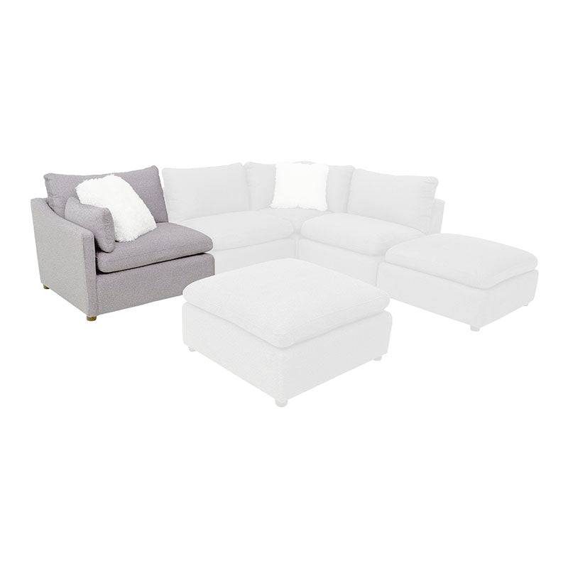 Juego de sala Francesca de 6 piezas en tapiz gris oscuro, sofá y sillones con estructura de madera y cojines cómodos.