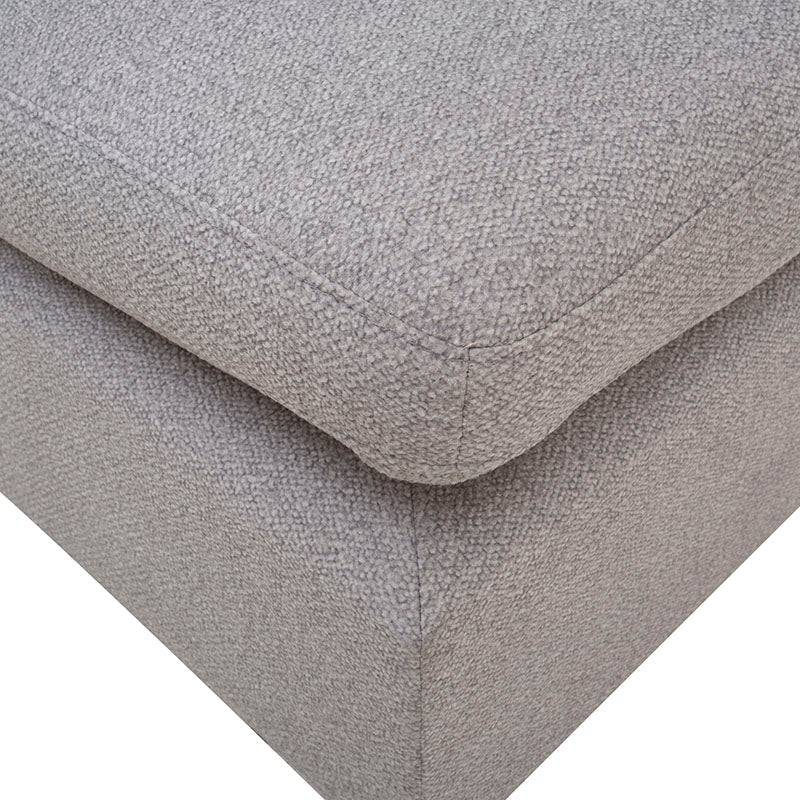 Juego de sala Francesca de 6 piezas en gris oscuro con textura afelpada, sofá esquinero con cojines, medidas 93x88x93 cm