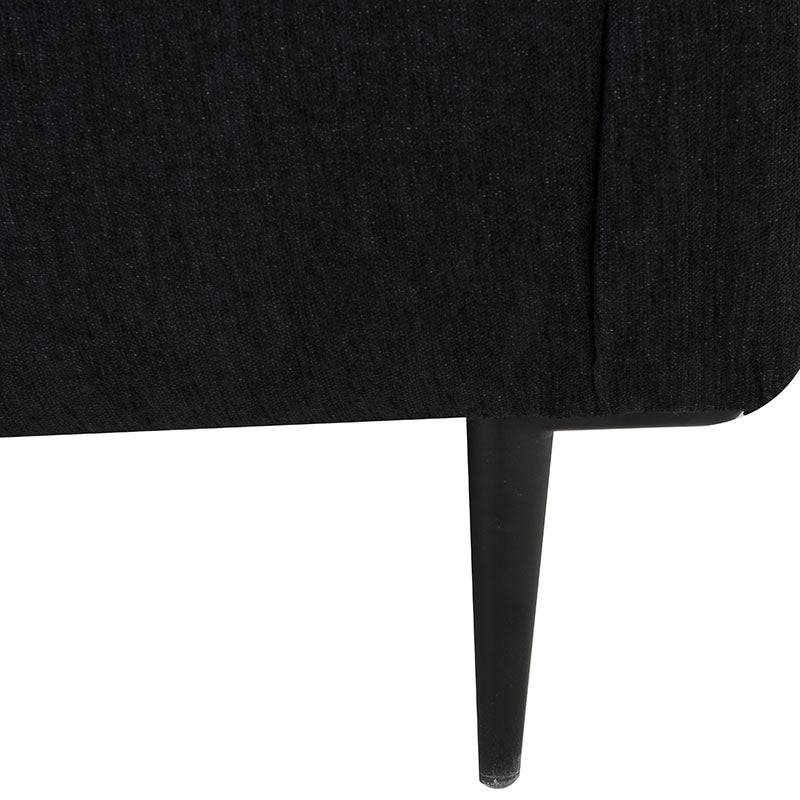 Sala Jess con chaise de tapiz marfil y tela tejida plana, sofá de 280 cm de largo, en un espacio moderno.