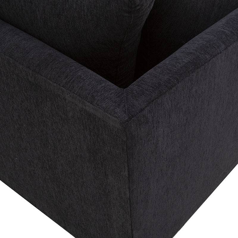Sala Jess con chaise de tapiz marfil deoupe, sofá de tela con chaise larga, dimensiones 280x93x238 cm, estilo moderno y cómodo.