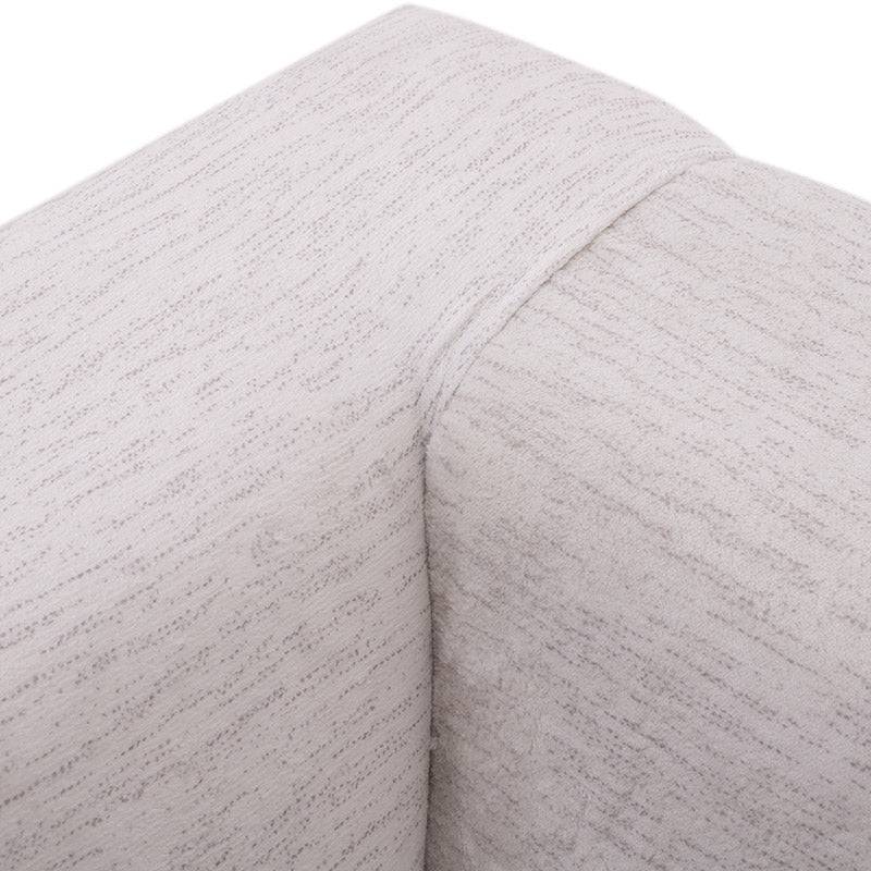 Módulo de sala San Miguel Esquinero en tela marfil con textura afelpada, deurope.com.mx, con dimensiones de 103x81x103 cm