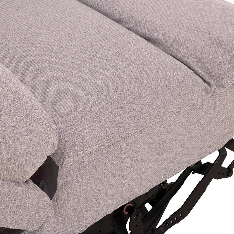 Módulo lateral derecho de la sala Pauda II de tapiz gris, con estructura moderna y dimensiones de 105x100x90 cm, de la marca deurope.com.mx.
