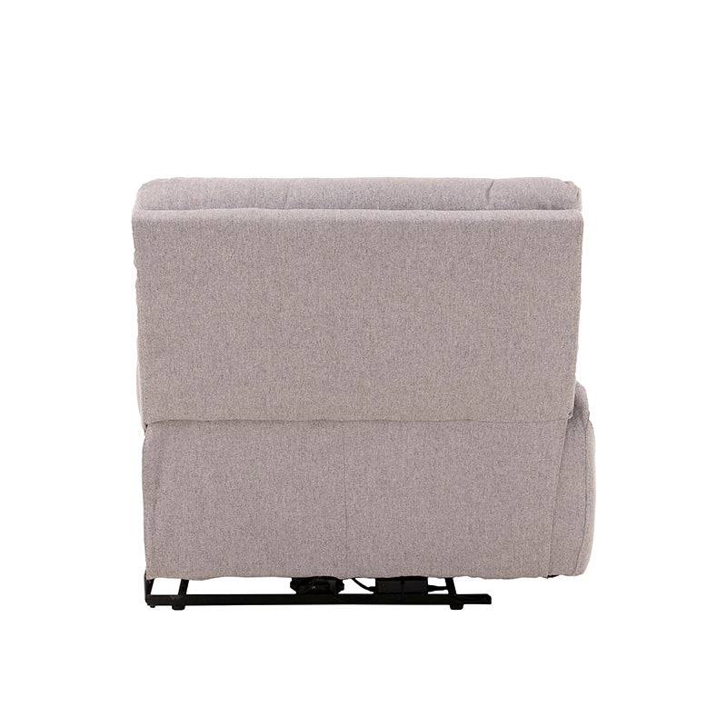 Módulo lateral izquierdo de sala Pauda II en gris tapizado de tela, con dimensiones 105x100x90 cm, de la marca deurope.com.mx.