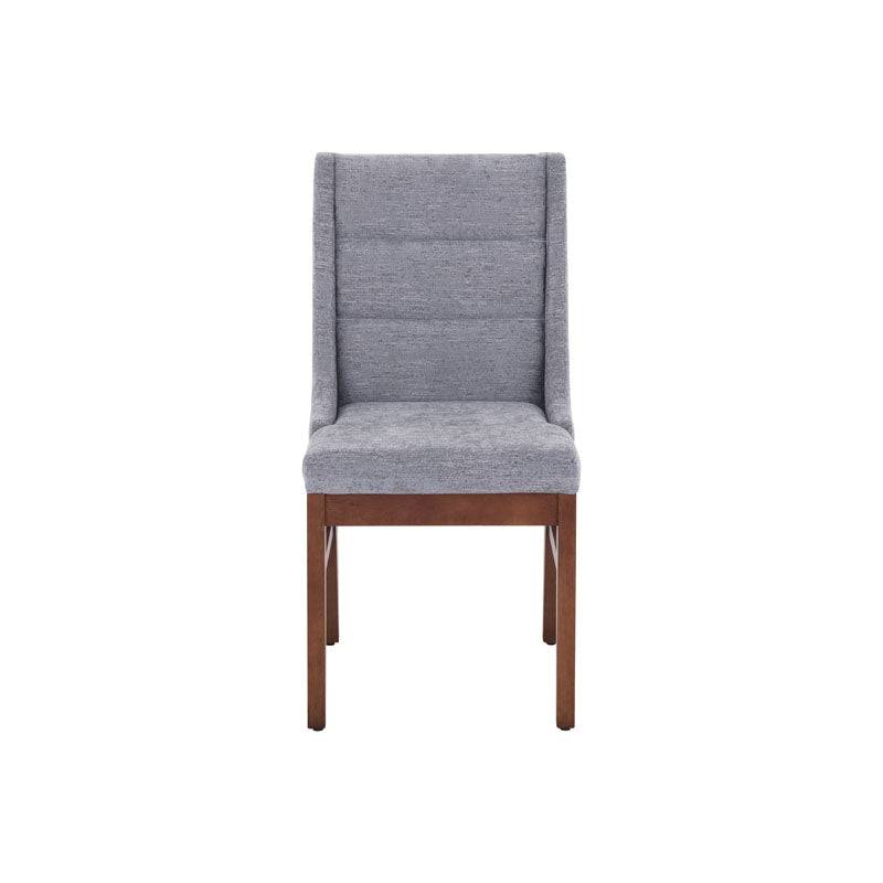 Silla Bourbon para juego de comedor de 7 piezas, madera en acabado natural, con diseño clásico y cómodo respaldo.