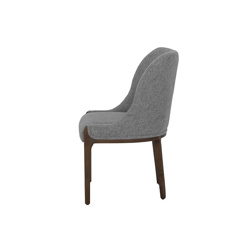 Juego de comedor Quetzal de 7 piezas con sillas grises Landa, estilo moderno y elegante para el hogar.