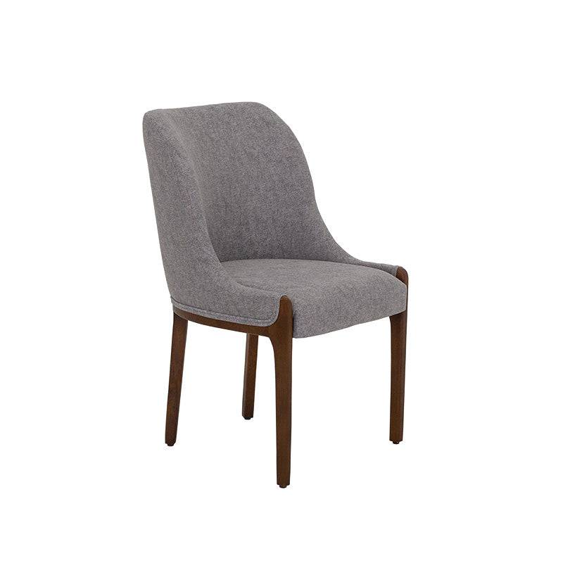 Juego de comedor Quetzal de 7 piezas con sillas grises y estructura moderna, ideal para espacios elegantes y funcionales