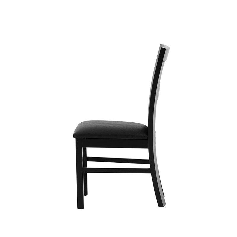 Juego de comedor Aragón de 8 piezas con sillas de madera nogal y asiento de mimbre, en ambiente moderno.