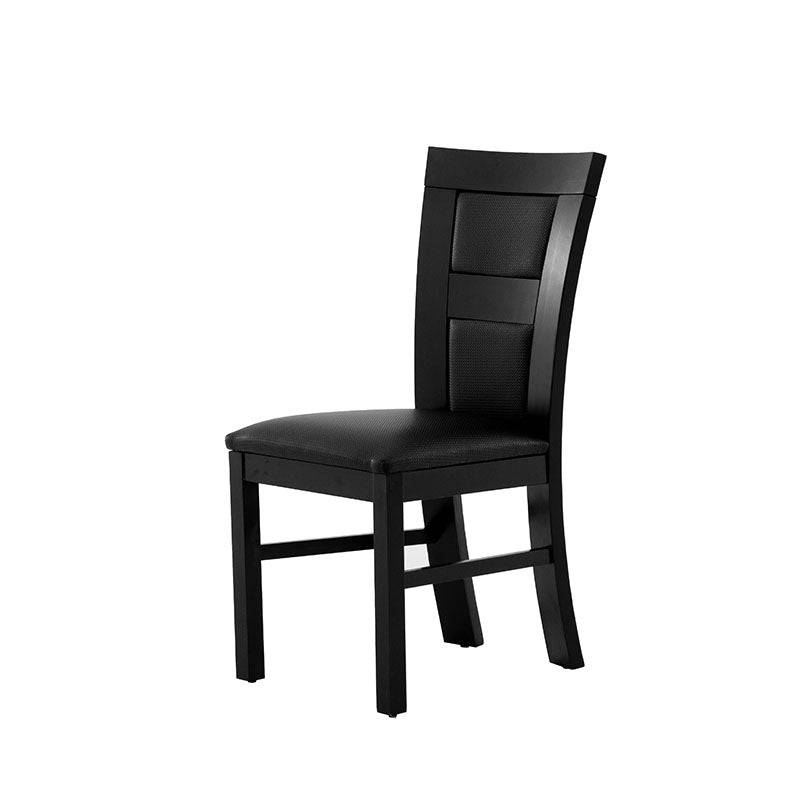 Juego de comedor Aragón de 8 piezas con sillas de madera nogal y asiento de mimbre, en un entorno moderno y elegante