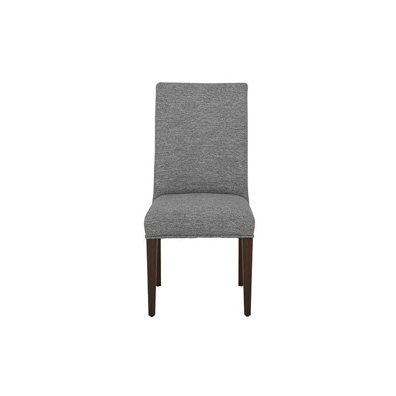 Juego de comedor Quetzal de 9 piezas con sillas plateadas y mesa elegante, ideal para decorar tu comedor con estilo.