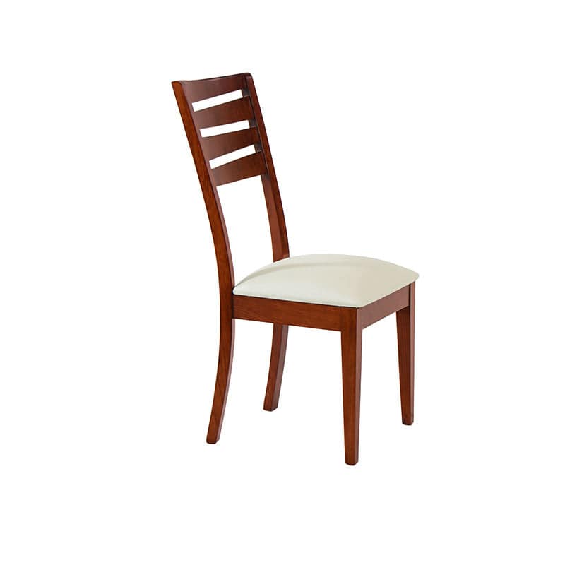 Juego de comedor Quetzal de 9 piezas con sillas de madera de pino enchapada en caoba y tapizado en leather touch.