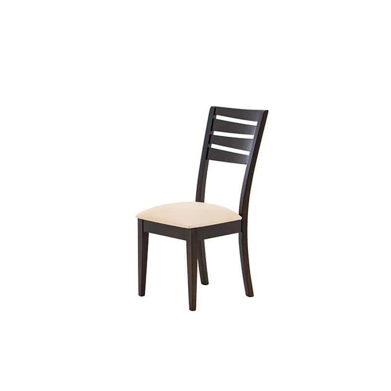 Juego de comedor Quetzal de 9 piezas con sillas de madera enchapada en caoba y tapiz de leather touch, de deurope.com.mx