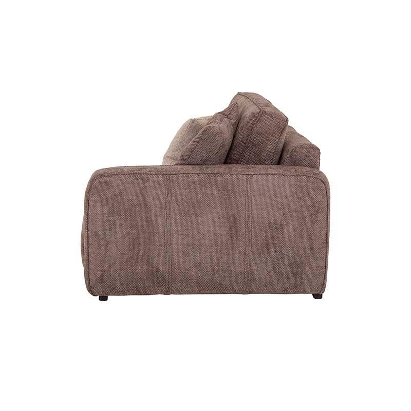 Sofá de sala Megan de 3 piezas en color beige con sillón lateral derecho, estilo moderno y cómodo para sala de estar.
