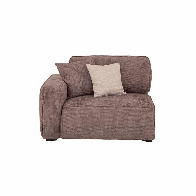 Sofá de sala Megan de 3 piezas en color beige con sillones laterales, estilo moderno y cómodo para el hogar.