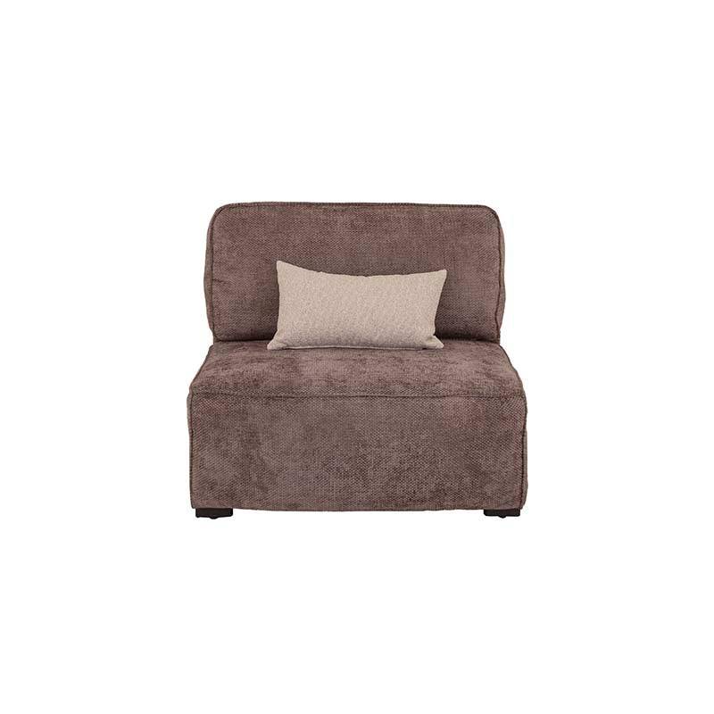 Juego de sala Megan de Deurope con sillones café y sofá central en estilo moderno y cómodo.