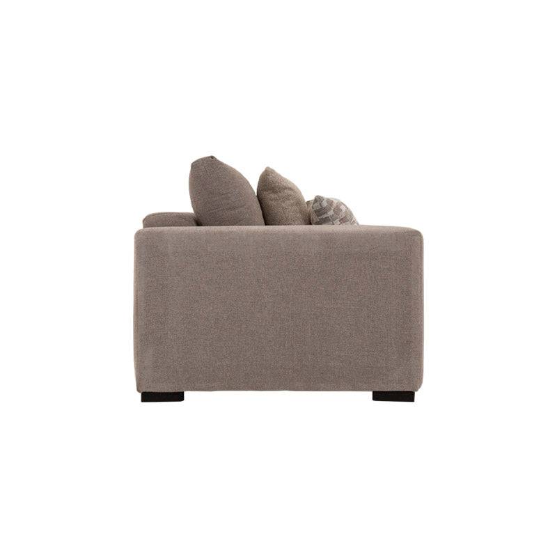 Sillón individual del juego de sala Oporto de Deurope, estilo moderno y cómodo en color neutro.