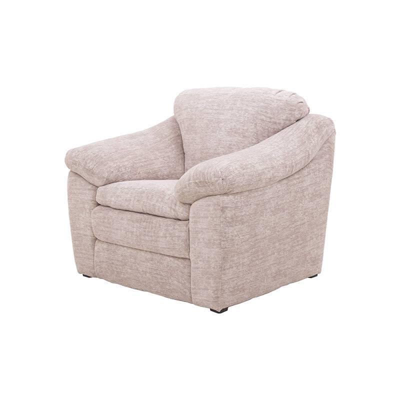 Juego de sala Chloe de 3 piezas con sillones de tela color marfil, frente de 102 cm y altura de 90 cm, de luxe y comodidad.