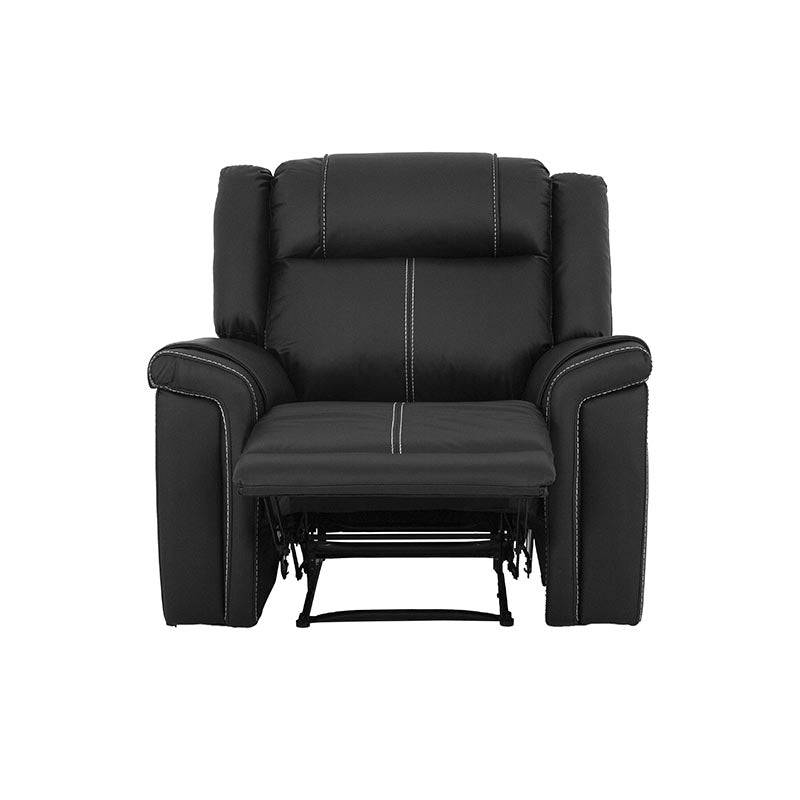 Sillón reclinable negro Imperial de deurope.com.mx, asiento cómodo con respaldo ajustable y diseño elegante.