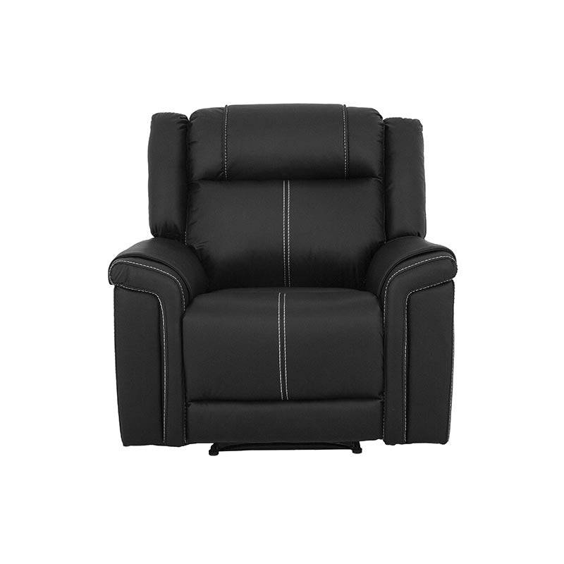 Sillón reclinable negro Imperial de deurope.com.mx, asiento cómodo y respaldo ajustable para salón moderno.