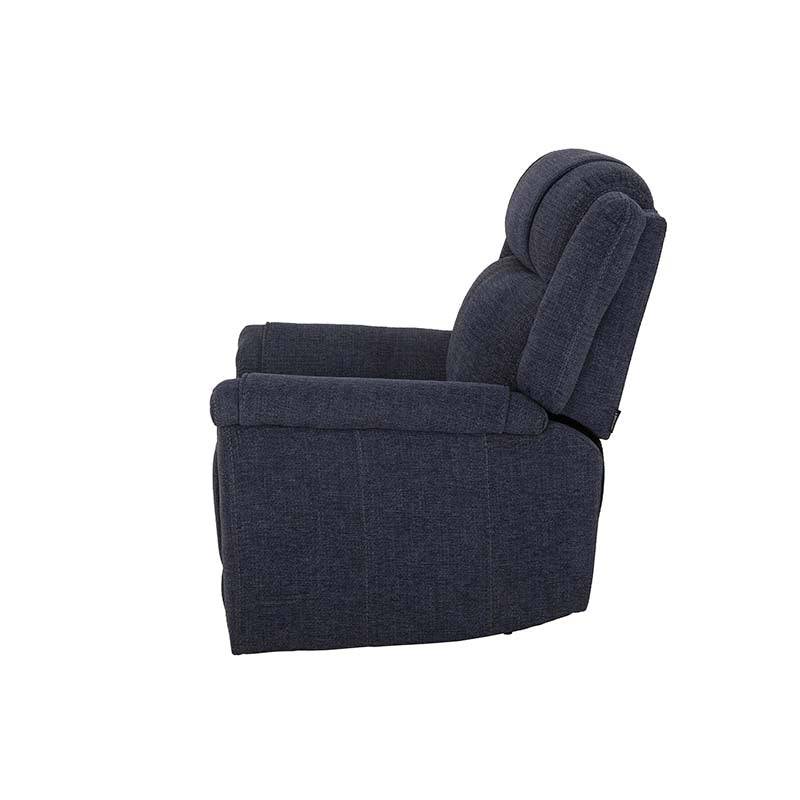 Sillón reclinable negro Imperial de deurope.com.mx, asiento acolchado y respaldo cómodo para salón moderno.