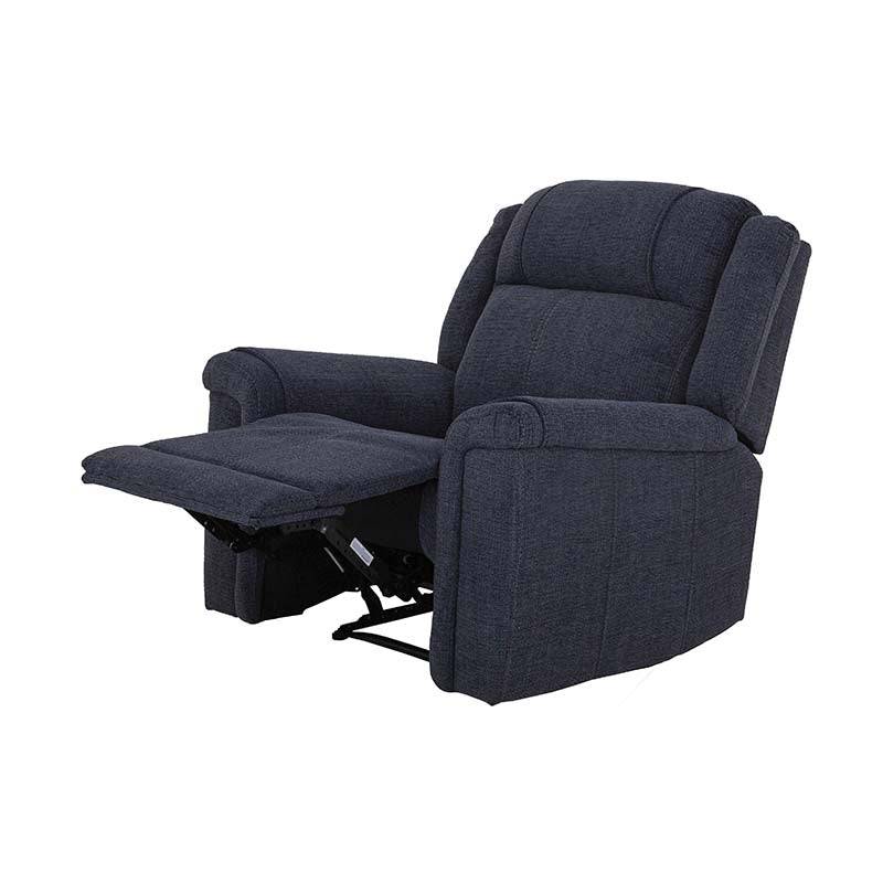 Sillón reclinable negro Imperial de deurope.com.mx, asiento acolchado y respaldo cómodo para sala o oficina.