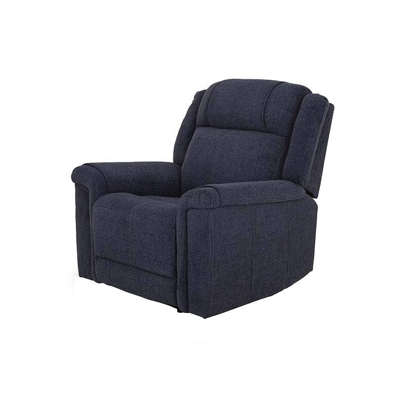 Sillón reclinable Imperial en color negro, asiento acolchado y respaldo cómodo, ideal para sala moderna de deurope.com.mx
