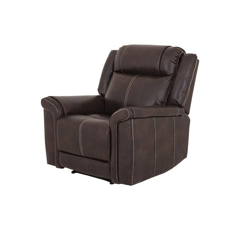 Sillón reclinable negro Imperial de Deurope.com.mx con estructura robusta y cómodo asiento para descanso.