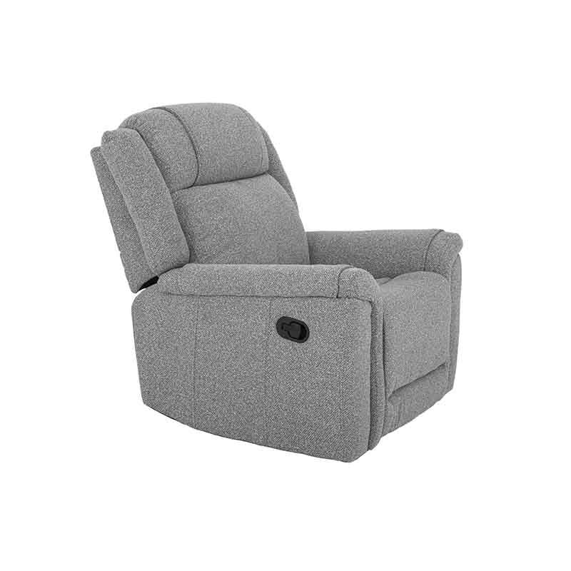 Sillón reclinable Imperial en color negro, con diseño cómodo y moderno para sala o sala de estar.