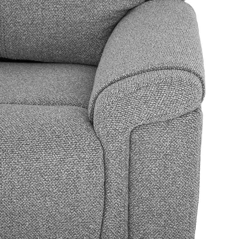 Sillón reclinable negro Imperial de deurope.com.mx, vista lateral mostrando respaldo y reposabrazos acolchados.