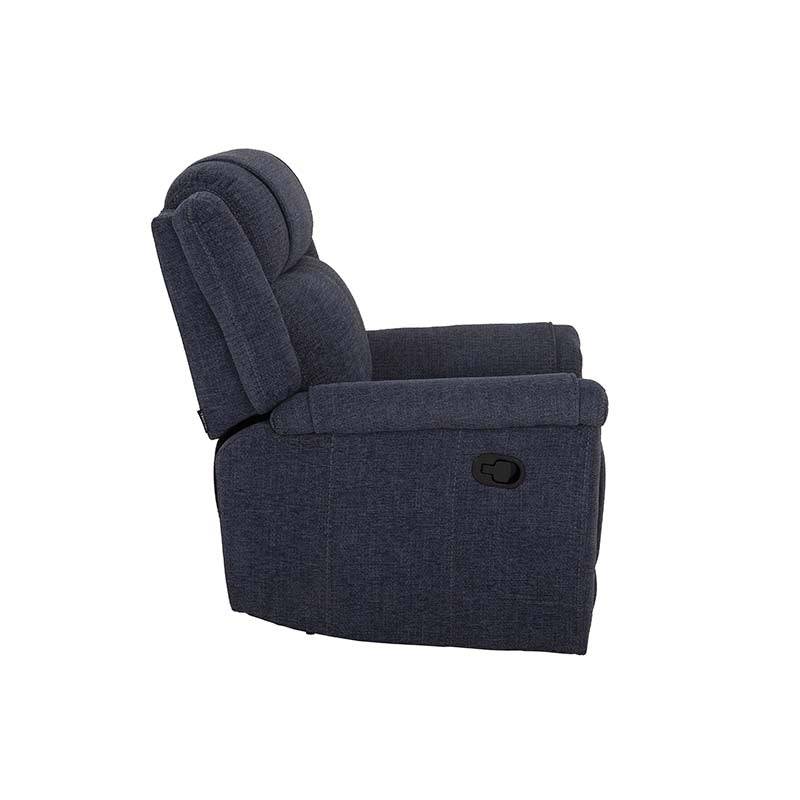Sillón reclinable Imperial en color negro, asiento y respaldo acolchados, estructura robusta para comodidad y estilo.