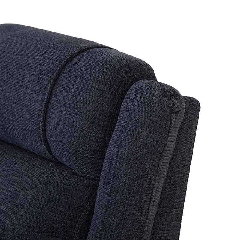 Sillón reclinable negro Imperial de deurope.com.mx, con respaldo cómodo y reposabrazos elegantes, ideal para sala.