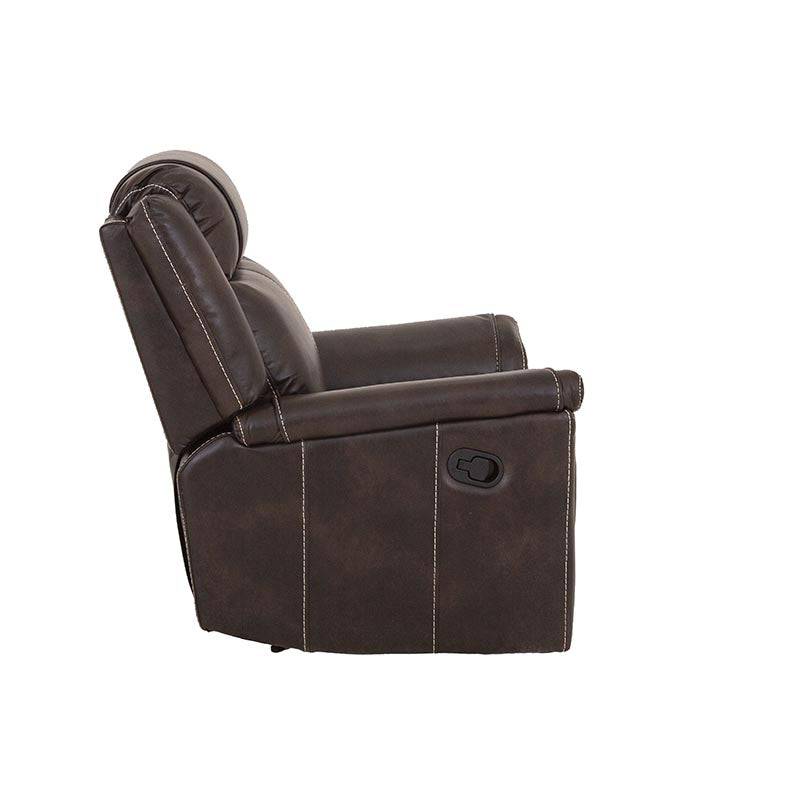 Sillón reclinable negro Imperial deurope.com.mx, asiento y respaldo acolchados, diseño elegante y cómodo para sala o oficina.