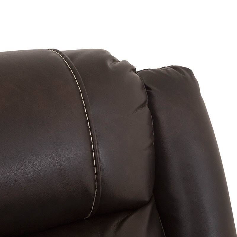 Sillón reclinable Imperial en color negro, asiento cómodo y respaldo ajustable, ideal para sala moderna.