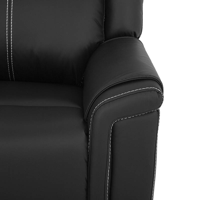 Sillón reclinable Imperial en color negro, mueble de descanso moderno de deurope.com.mx con diseño cómodo y elegante.