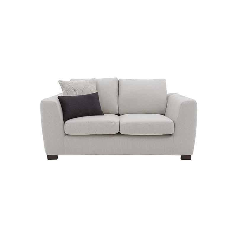 Juego de sala sofá y loveseat Sonny de tapiz de tela color marfil, estilo moderno y cómodo para el hogar.
