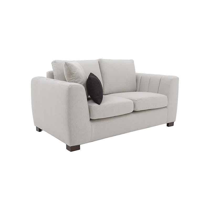 Sofá y loveseat Sonny de Deurope en color marfil con tapiz de tela Victory, juego de sala elegante y cómodo.
