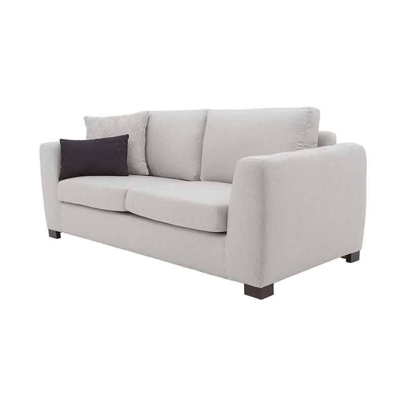 Sofá y loveseat Sonny en tela color marfil, juego de sala de Deurope con estilo cómodo y moderno.