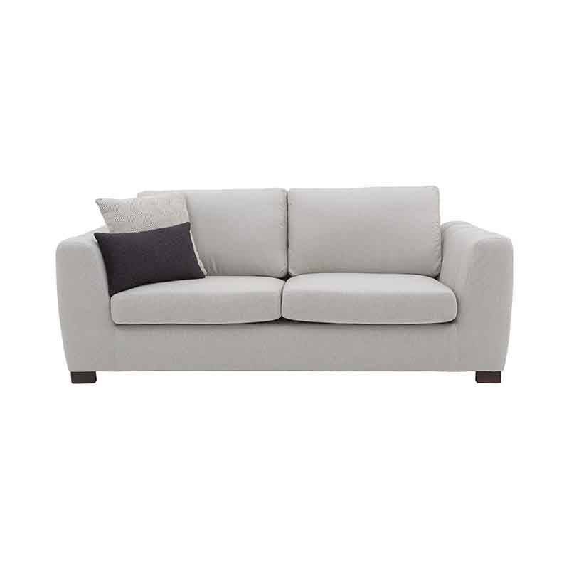 Sofá y loveseat Sonny en color marfil de tela Victory, juego de sala de estilo moderno de deurope.com.mx.