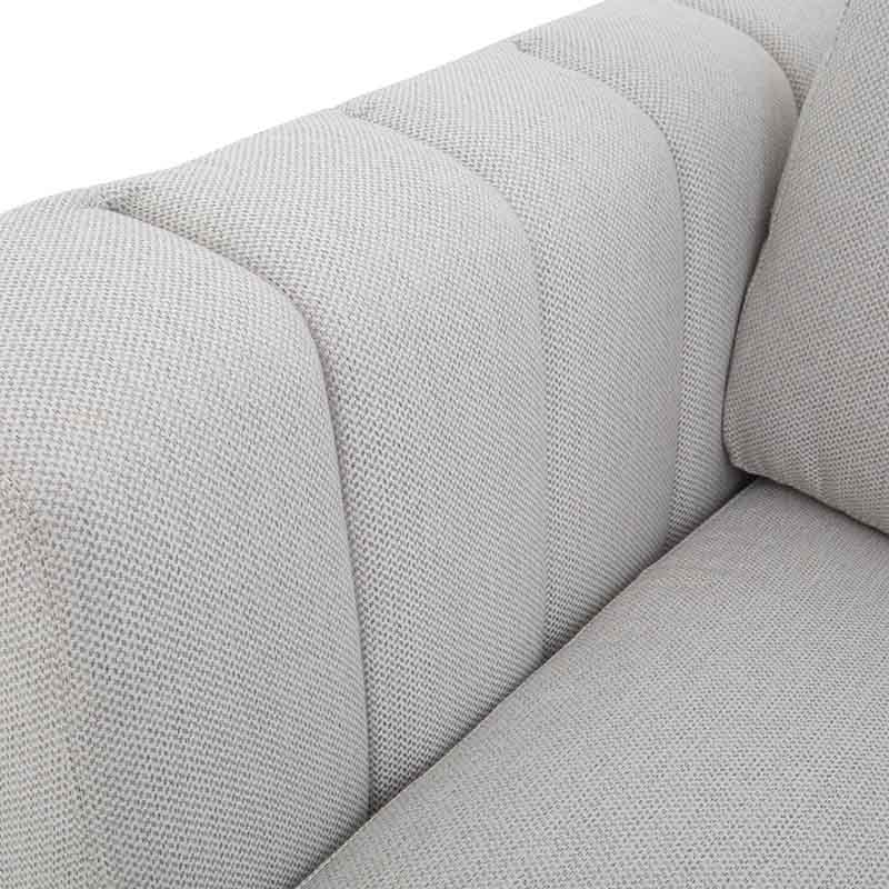Sofá y loveseat Sonny en tela marfil, juego de sala deDeurope.com.mx con estilo moderno y cómodo para el hogar.