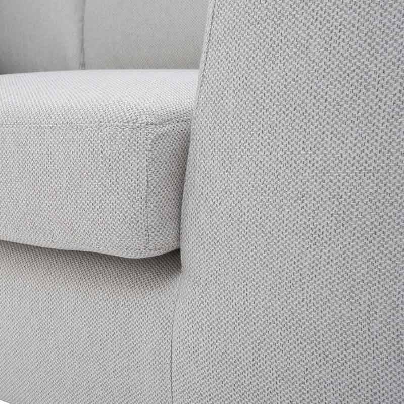 Juego de sala sofá y loveseat Sonny en tela marfil, tapizado con estilo moderno y cómodo.