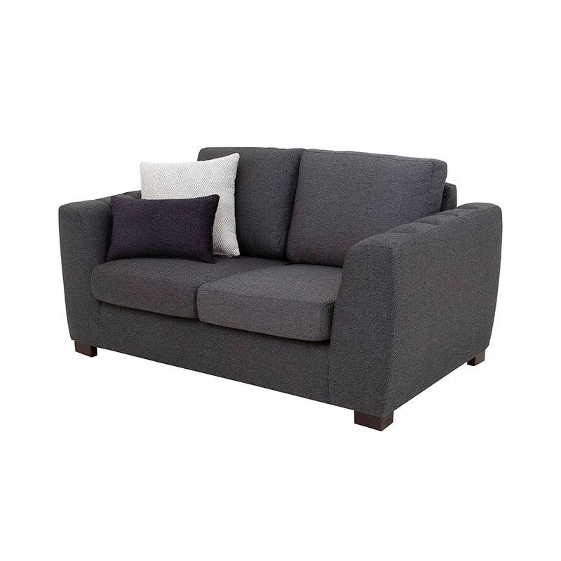 Sofá y loveseat Sonny de Deurope en tela marfil, conjunto de sala con estilo moderno y cómodo para el hogar.