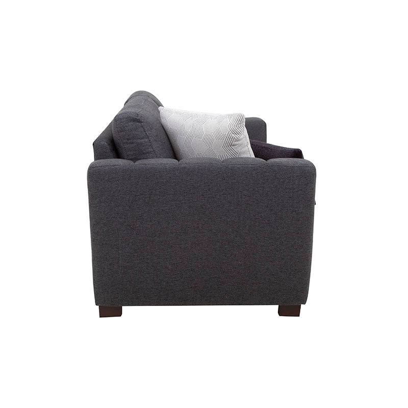 Sofá y loveseat Sonny en tela marfil, juego de sala de Deurope, estilo moderno y cómodo para salón elegante.
