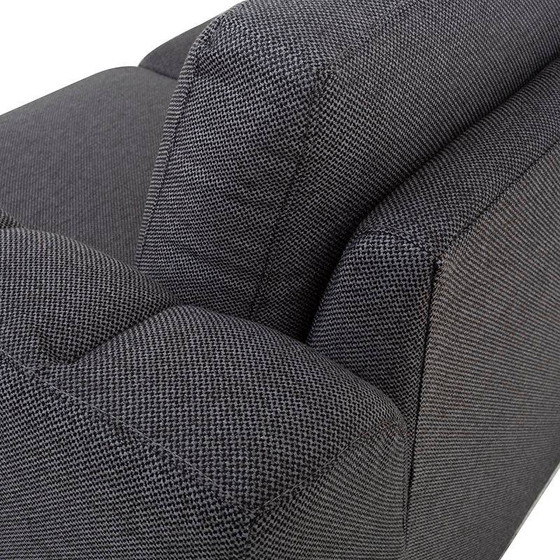 Sofá y loveseat Sonny de Deurope en tela color marfil, juego de sala moderno y cómodo para salón elegante.