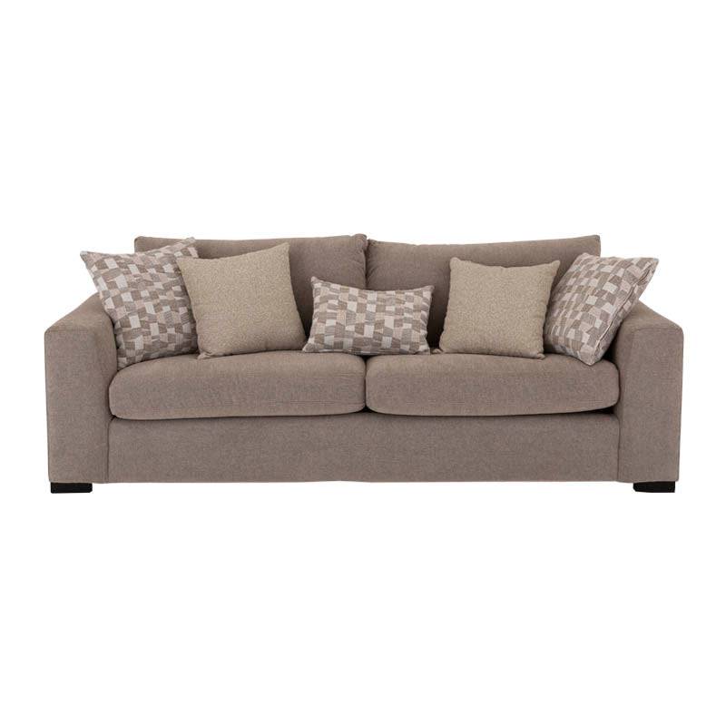 Sofá de sala Oporto de 2 piezas en color gris, estilo moderno y cómodo para el hogar, de la marca deurope.com.mx