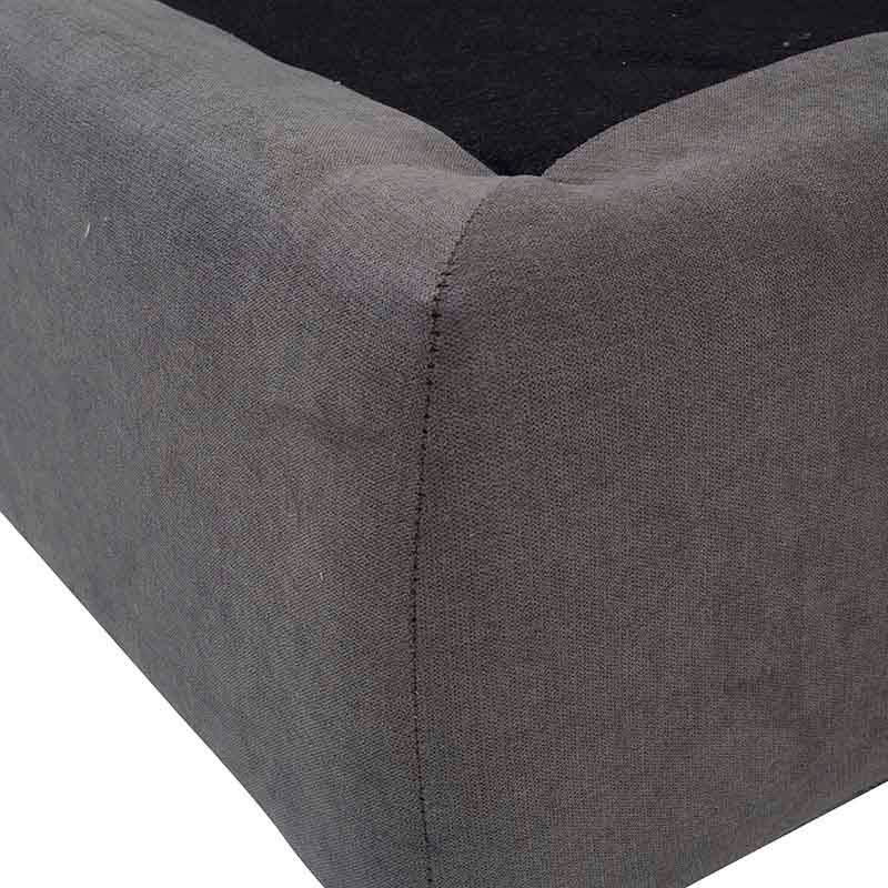 Sofá cama Calm de Deurope en gris oxford, tapizado en tela con estructura moderna, dimensiones 214x95x112 cm.