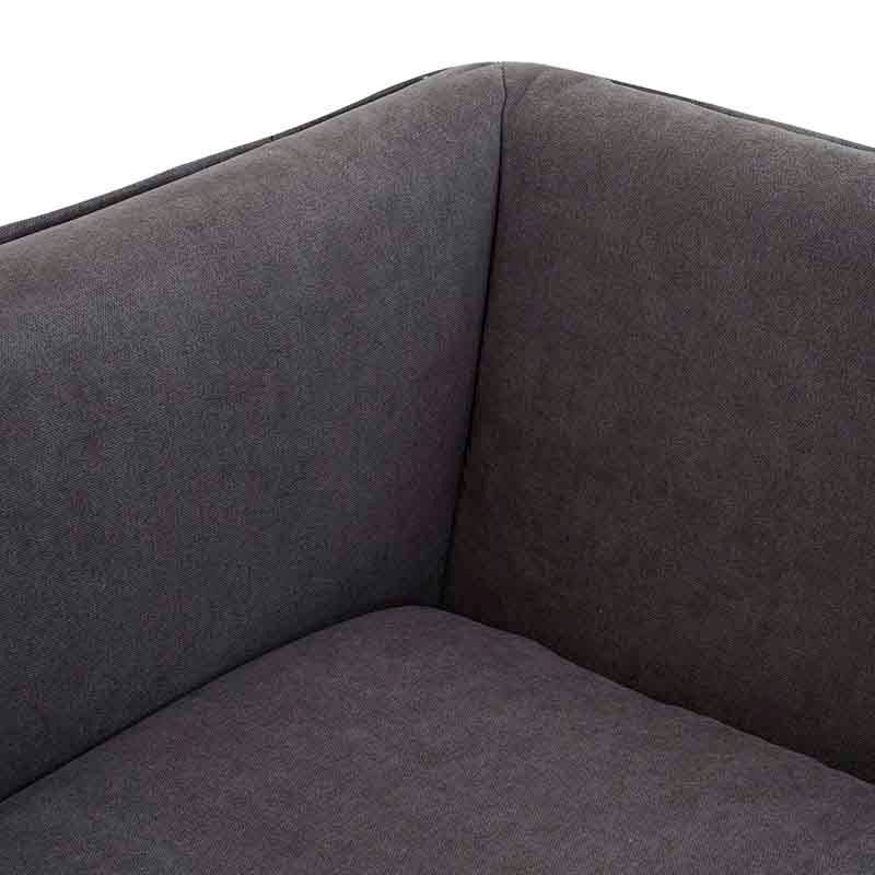 Sofá cama Calm de deurope.com.mx en gris, tapizado en tela, con estructura moderna y dimensiones de 214x95x112 cm.