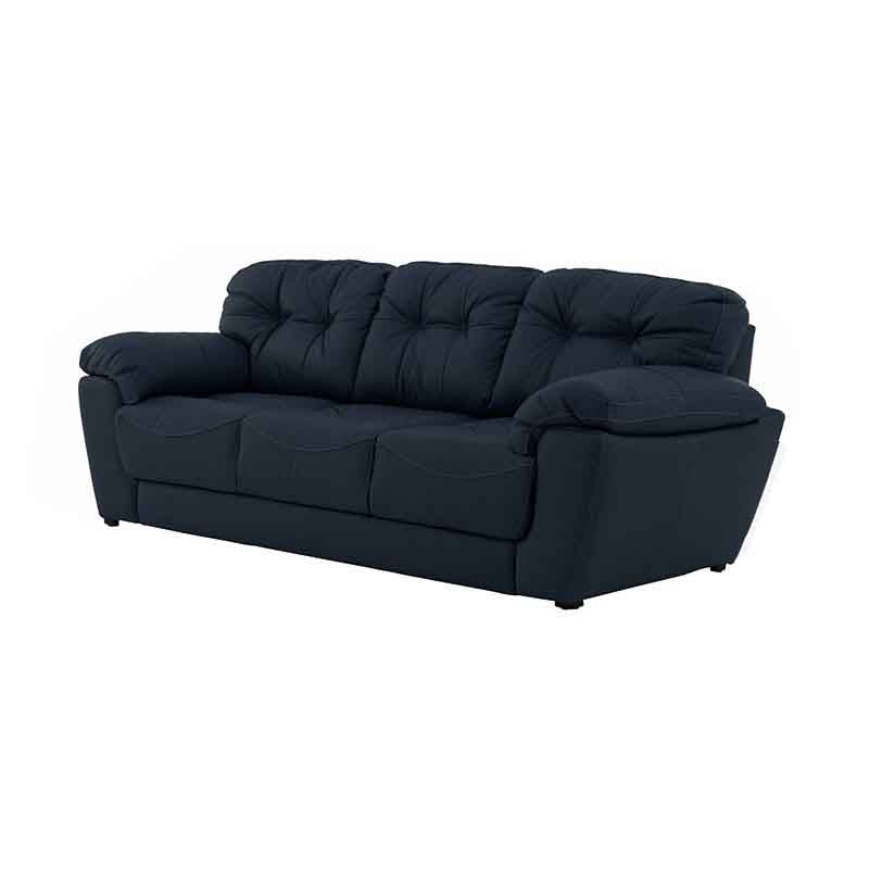 Sofá de sala Carter de cuero en color moka, 2 piezas, con respaldo y asientos cómodos, deurope.com.mx
