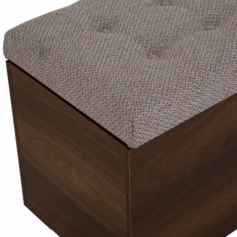 Zapatera beige de Mariota, zapatera de madera con espacio para organizar zapatos, diseñada por deurope.com.mx